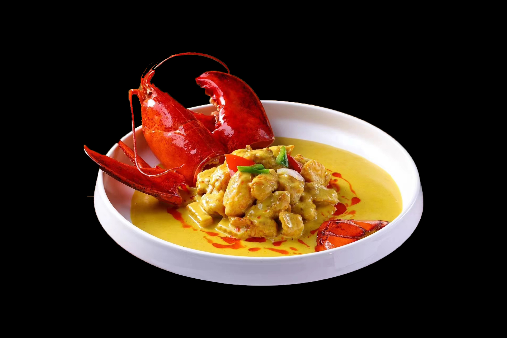 Thai lobster with yellow curry